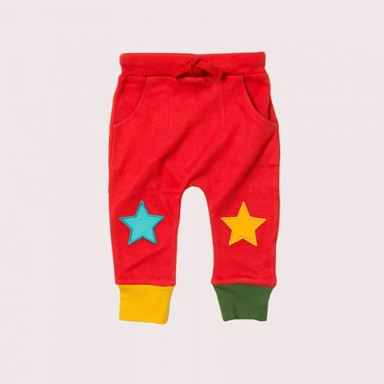 Red best sale green joggers